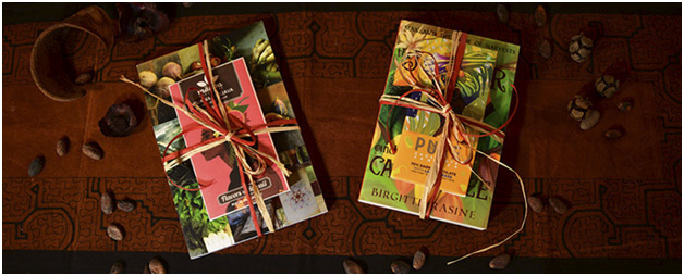 gift bundles of books and artisan chocolate bars